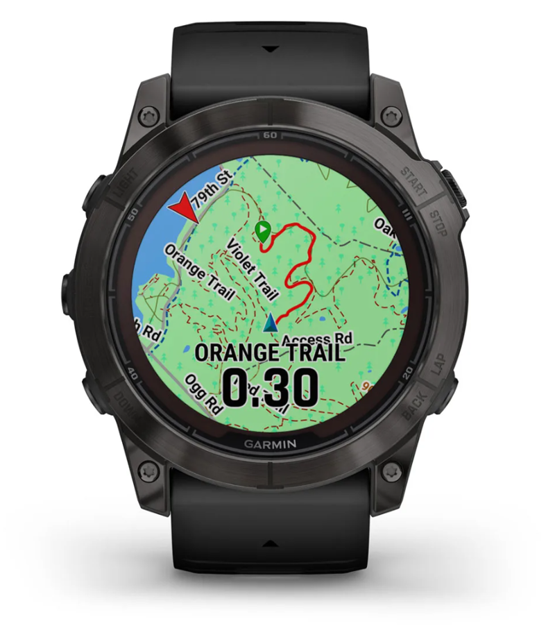 Garmin fenix 7X Pro Sapphire Solar Carbon Grey DLC Titanium with Black Band-5